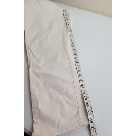 Levi's Signature Heritage High Rise Jeans White Denim Straight Leg Women's Sz 14 - Picture 5 of 11